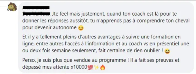 Témoignage d'élève