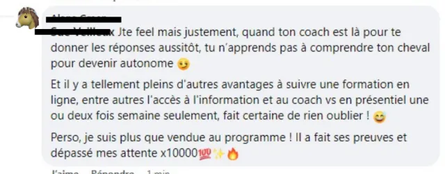 Témoignage d'élève