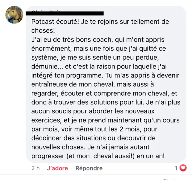 Témoignage d'élève