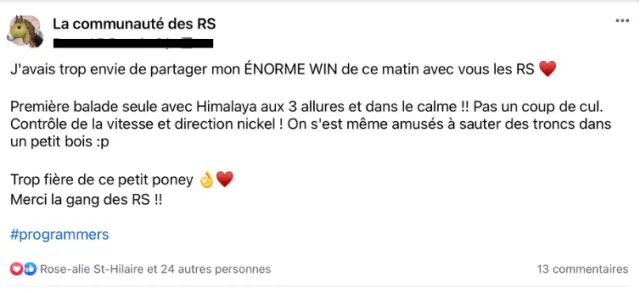 Témoignage d'élève