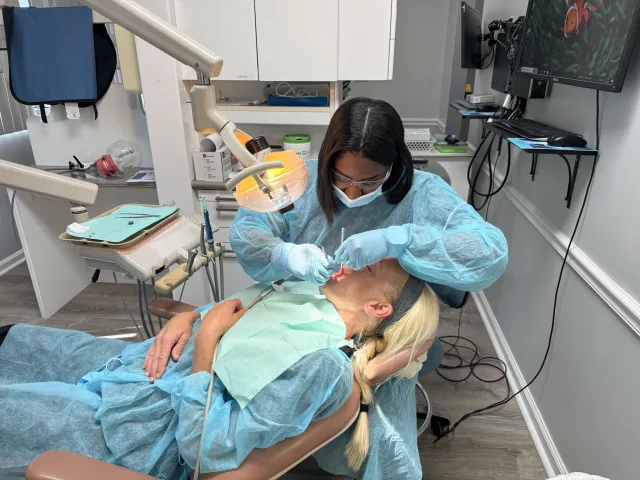 Student learning in dental office