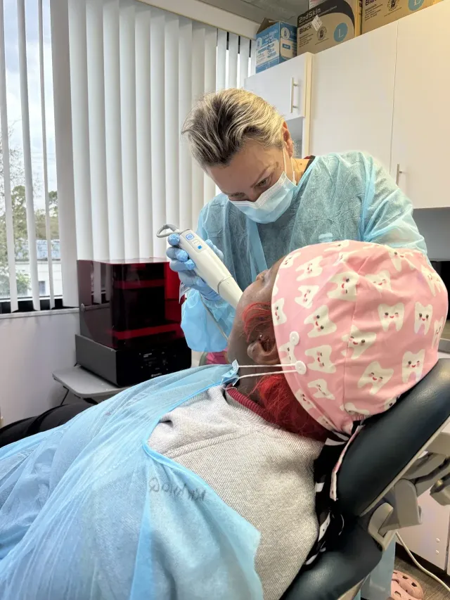 Graduating dental assistant student