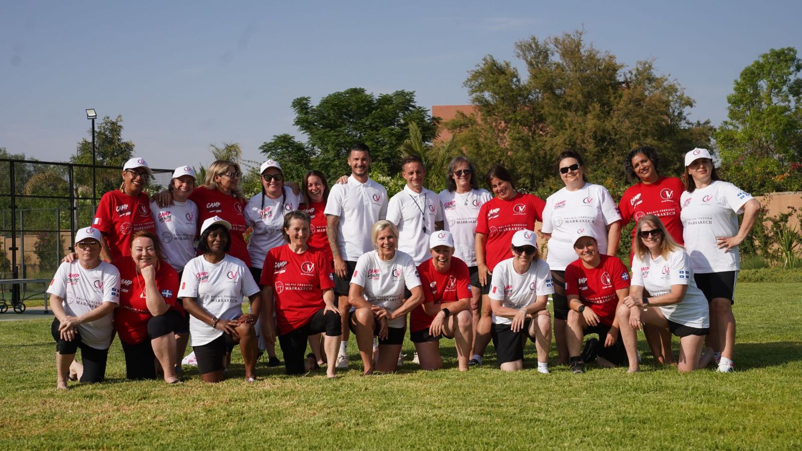 Le groupe du Camp Vitalité réuni à Marrakech
