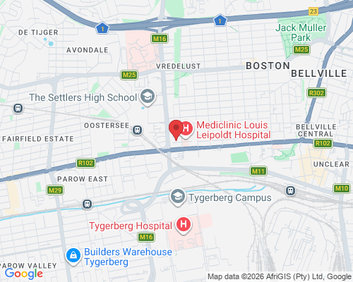 Map to Michelle King Practice