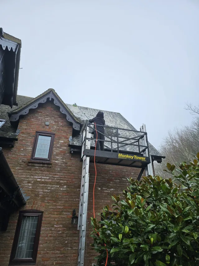 Professional exterior cleaning results showing before and after transformations for project 3
