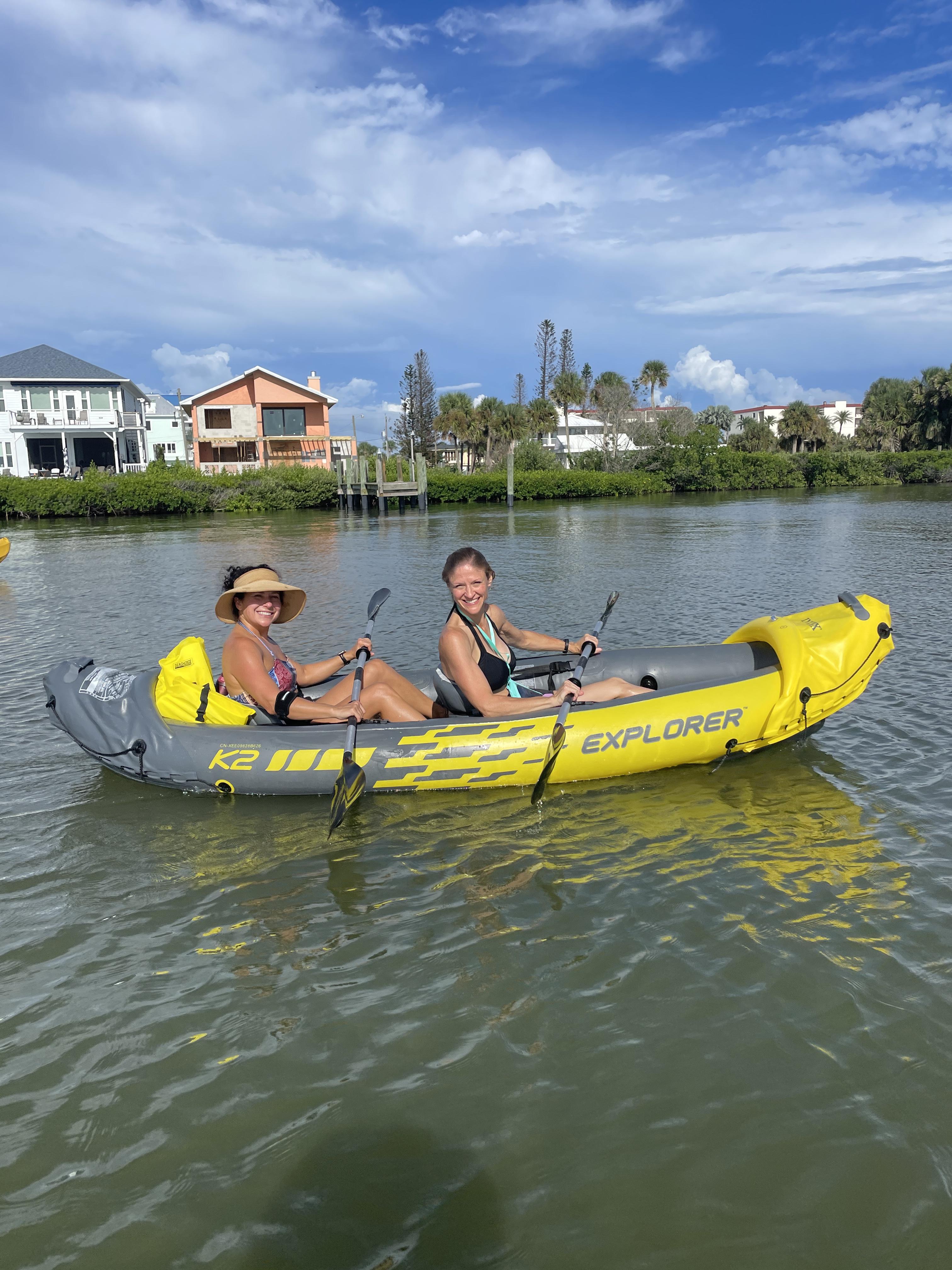 Fit Life NSB members kayaking together