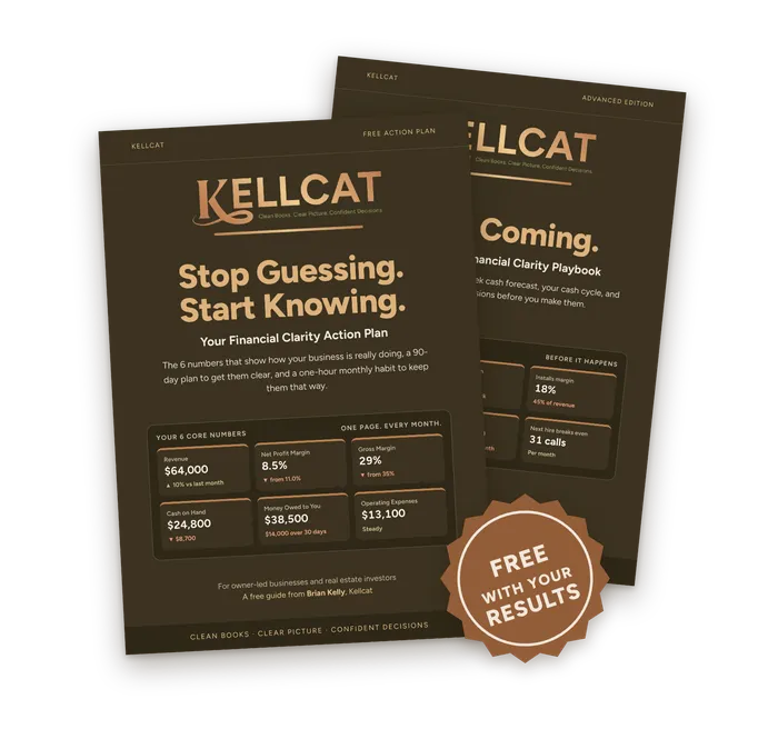 Stop Guessing. Start Knowing. and the Advanced Edition: free action plan PDFs included with the Financial Clarity Check