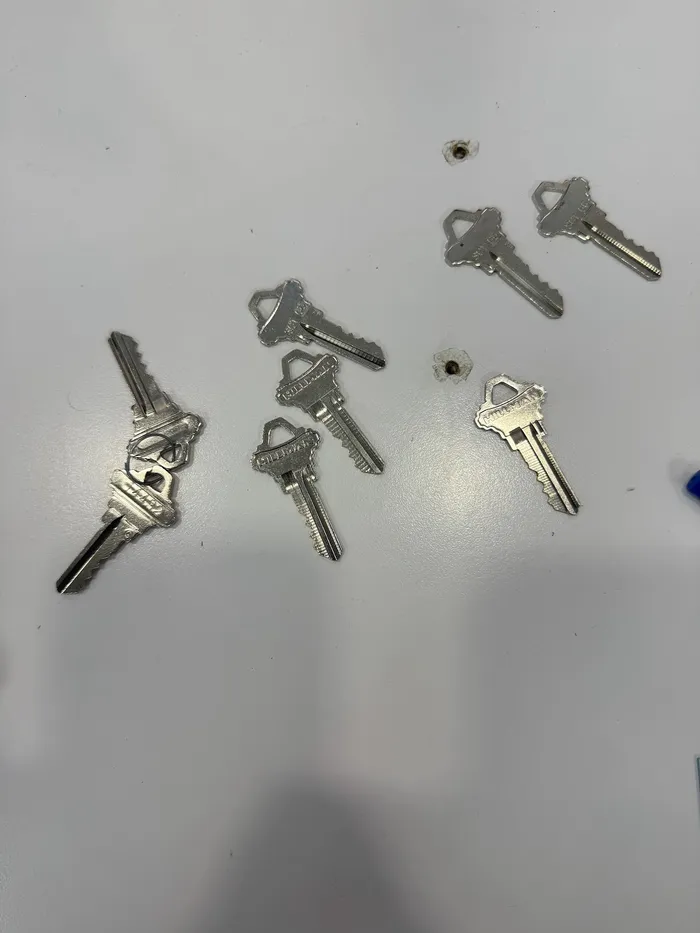 Freshly cut house keys