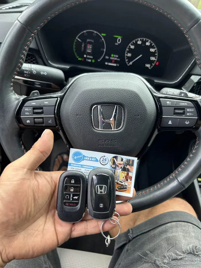 New Honda smart keys inside a Honda