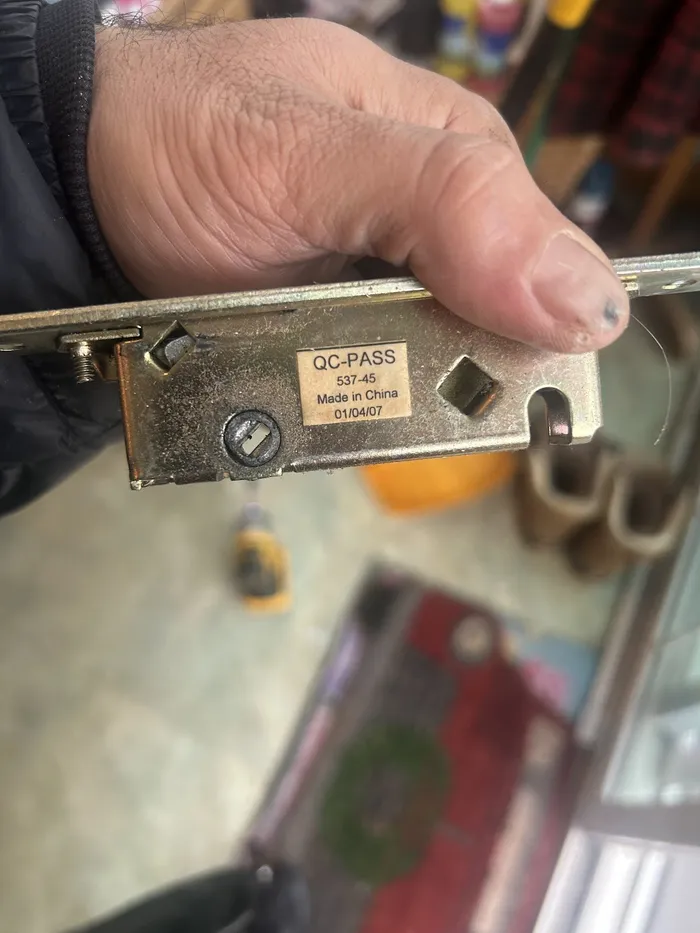 Mortise lock body ready to install