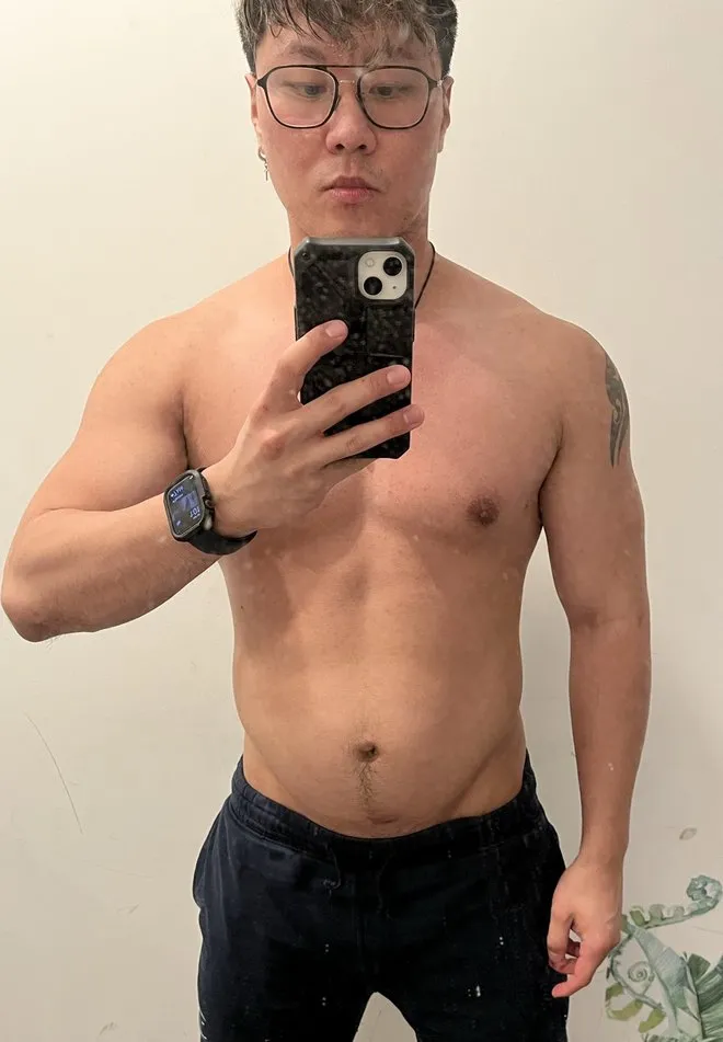 Daniel before, at 205 lb