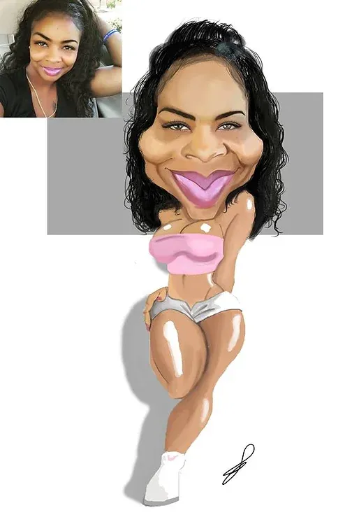 Custom commissioned caricature by The Ink Dr.