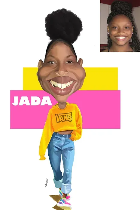Custom commissioned caricature by The Ink Dr.