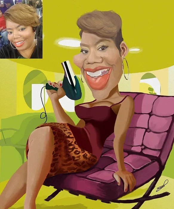 Custom commissioned caricature by The Ink Dr.