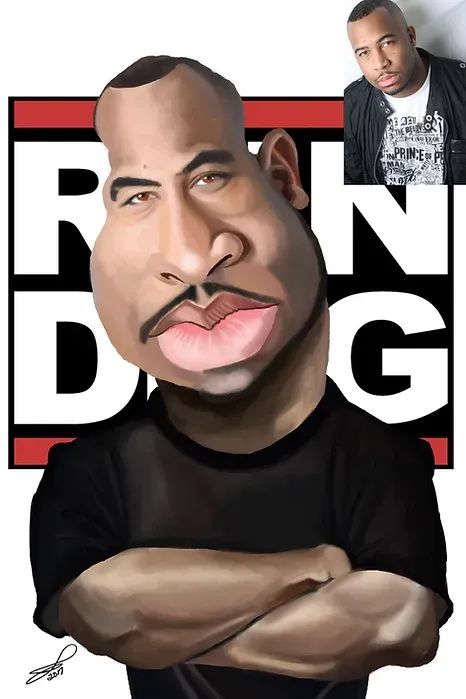 Custom commissioned caricature by The Ink Dr.
