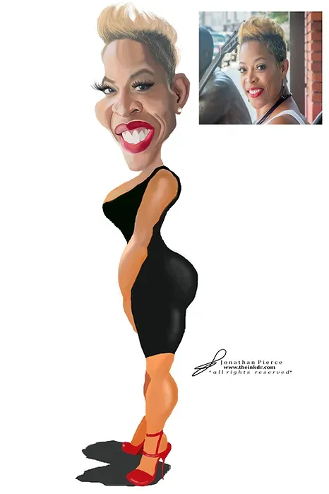 Custom commissioned caricature by The Ink Dr.