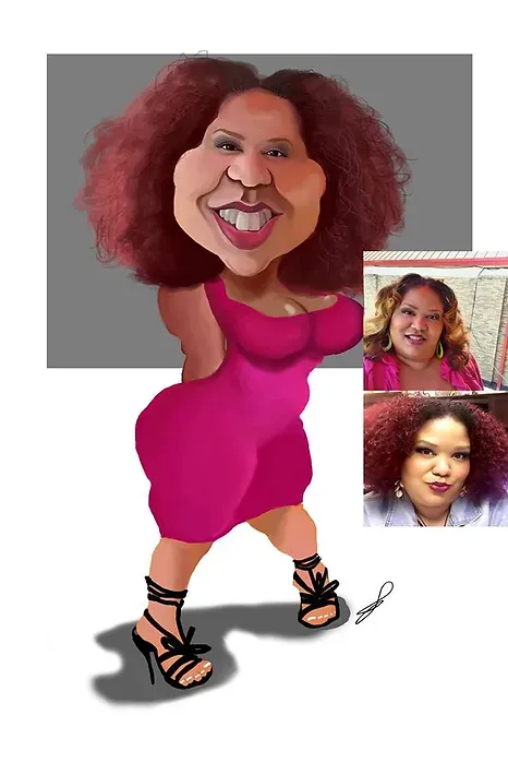 Custom commissioned caricature by The Ink Dr.