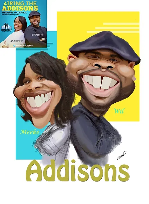 Custom commissioned caricature by The Ink Dr.