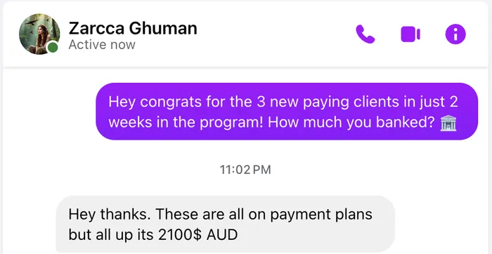 Client message