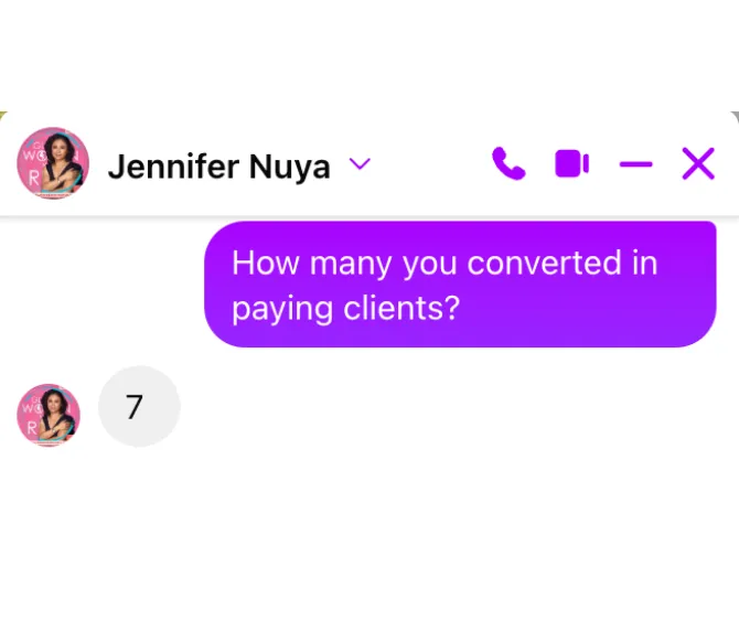 Client message