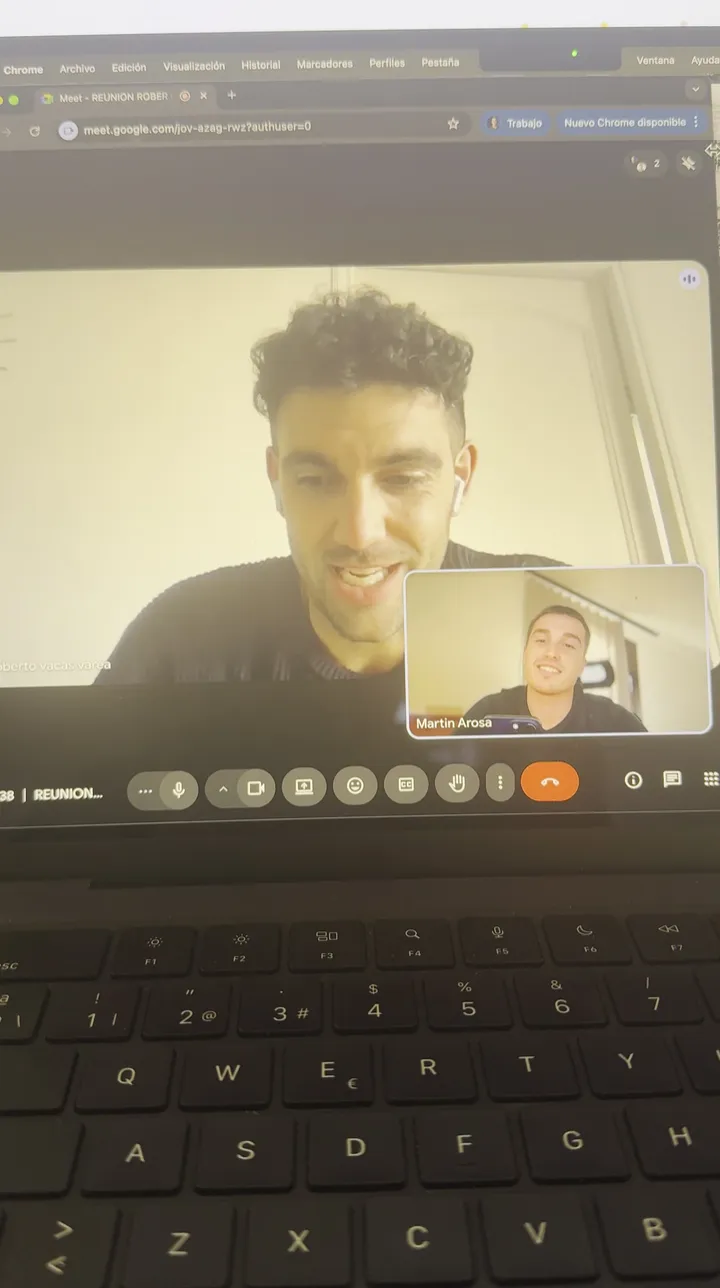 Roberto Vacas, contando su caso en vídeo