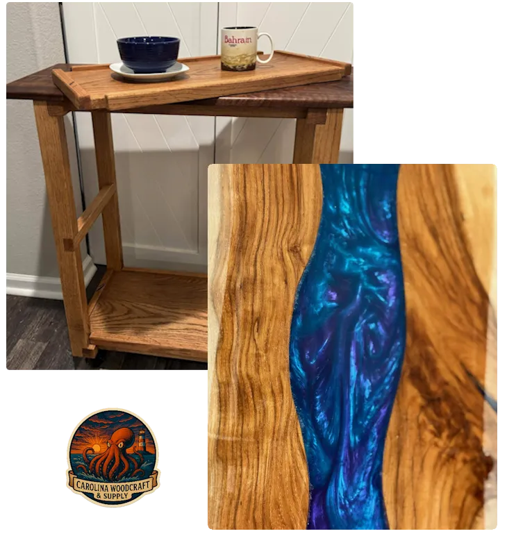 Carolina Woodcraft & Supply Octopus Kraken Logo