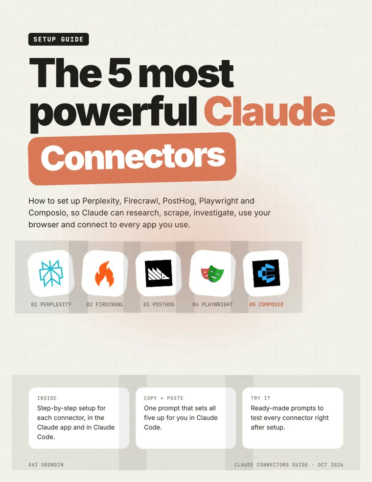 Cover of The 5 Most Powerful Claude Connectors