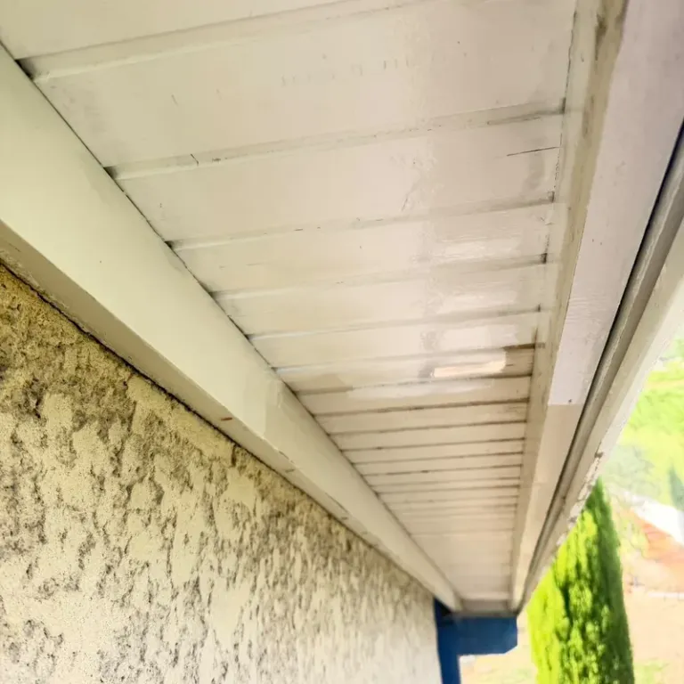 Zinguerie sous-face PVC de toiture posée Isère