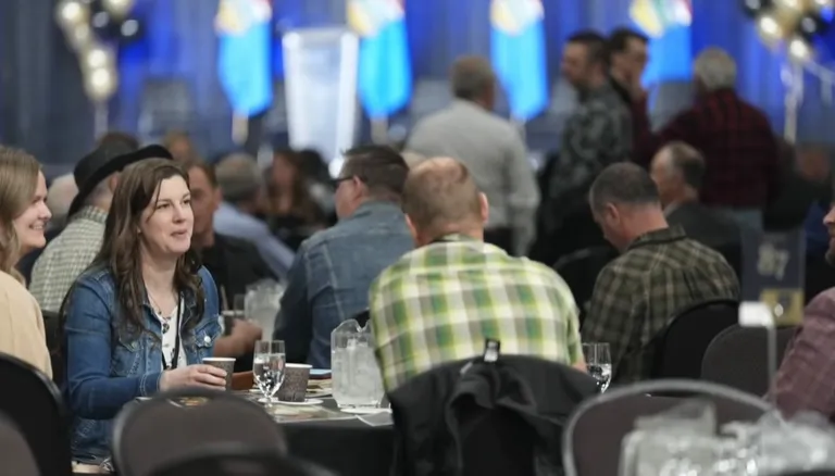 Attendees gathering at the Alberta Christian Leadership Summit
