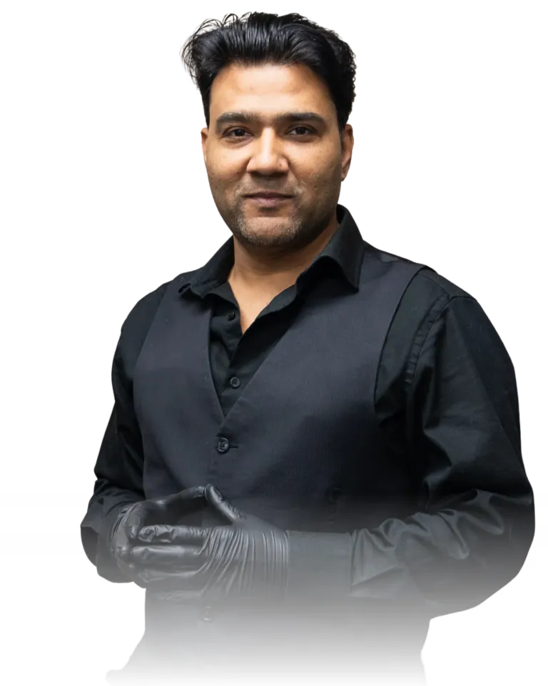 Salman, owner and master barber at Salon Salman in Pierrefonds