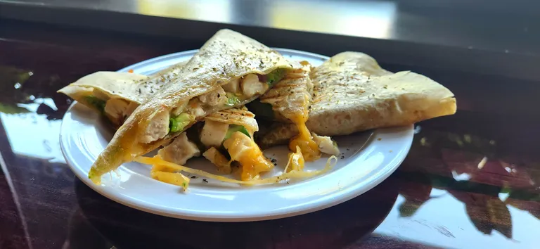 Stuffed chicken quesadilla