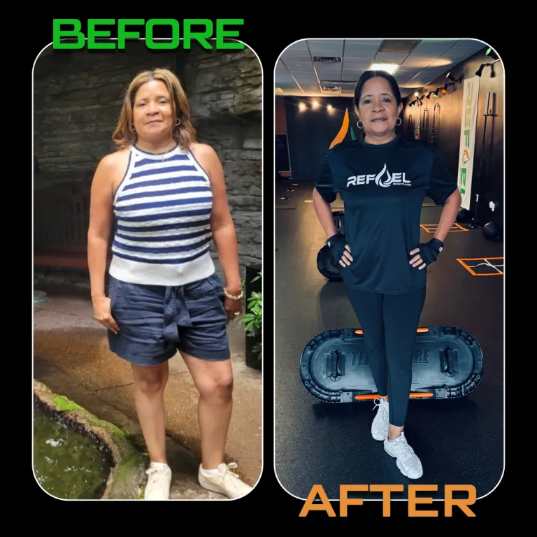 REFUEL Bootcamp member before and after transformation