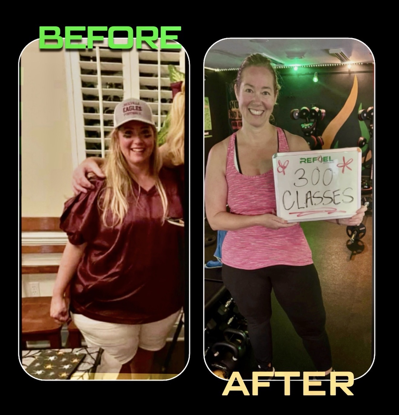 REFUEL Bootcamp member before and after transformation