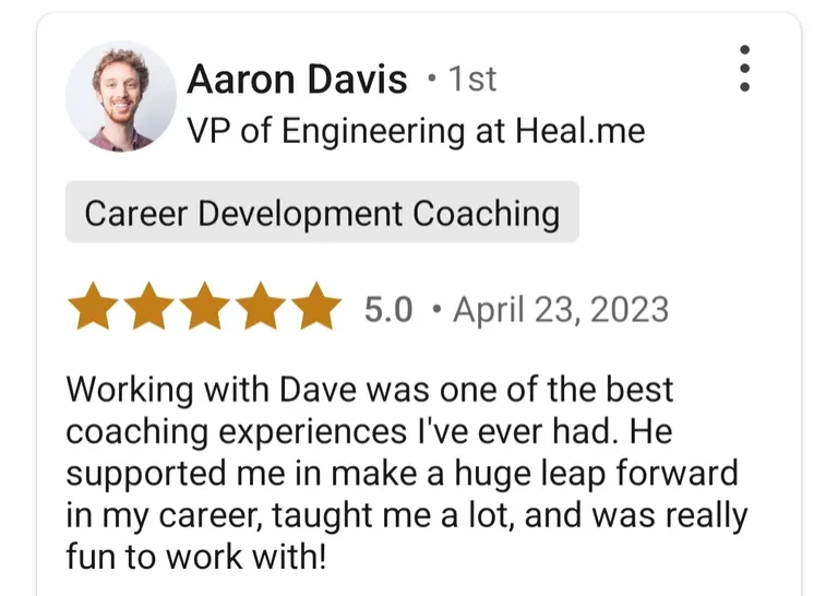 Client testimonial