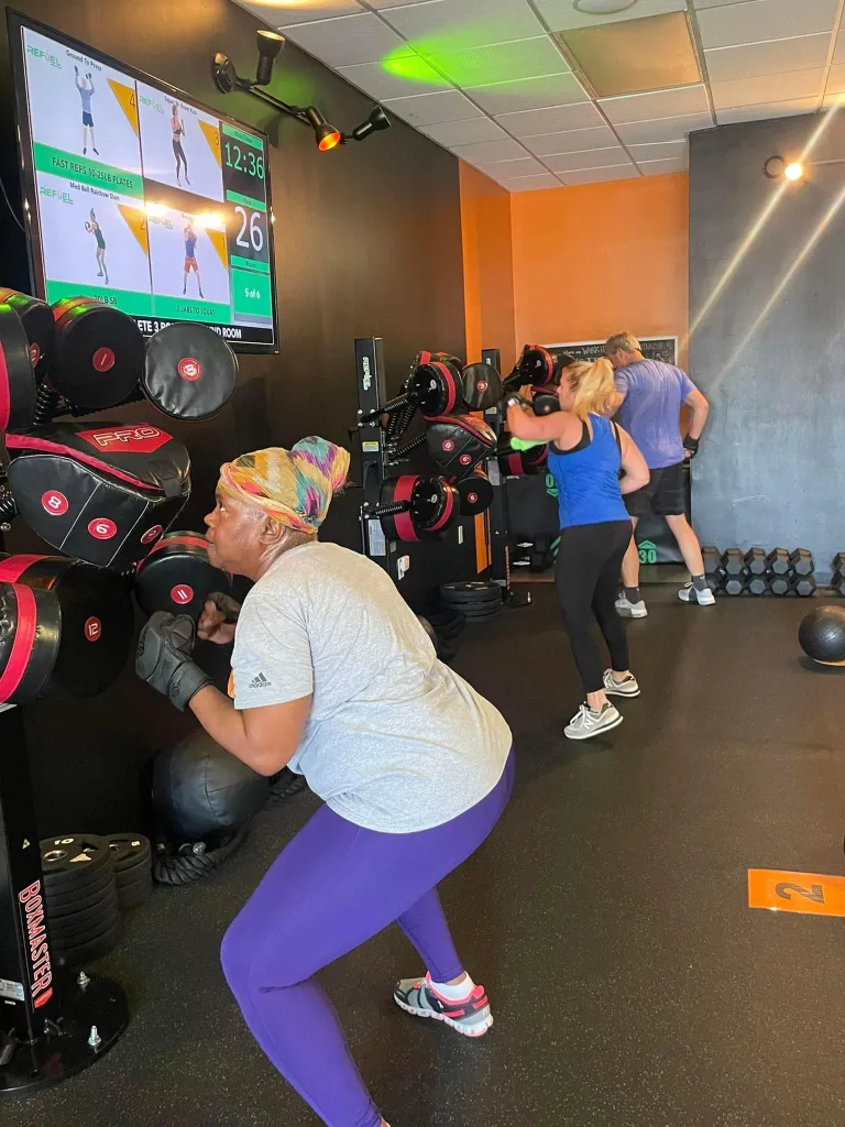 Members training at their stations at REFUEL Bootcamp Birmingham