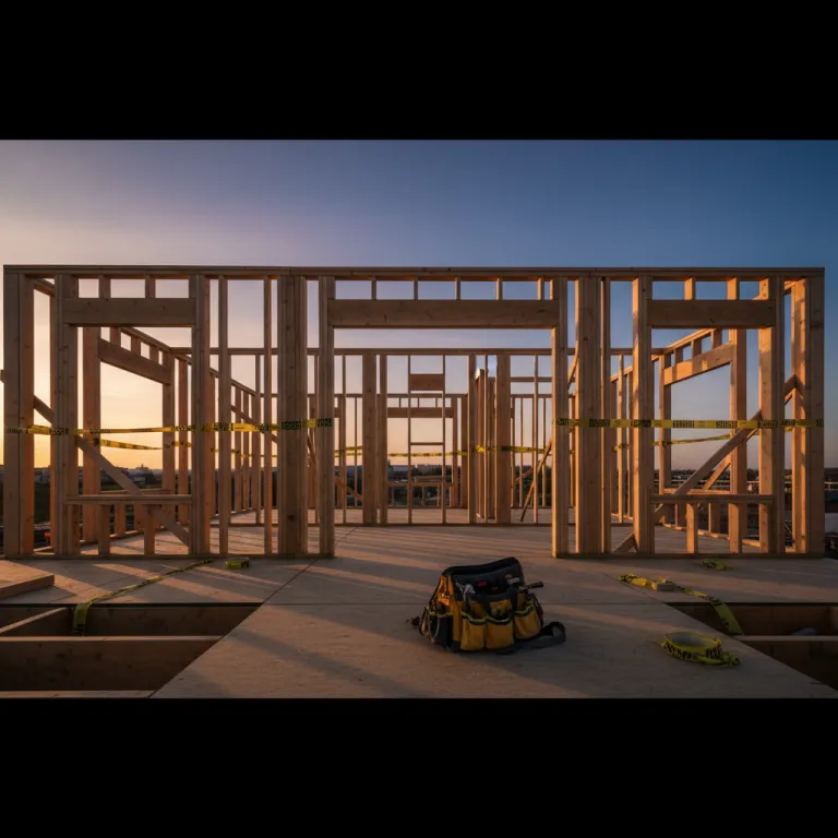 New Construction Phase Inspection with Blue Hour tint