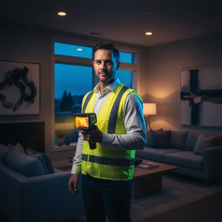 Residential Home Inspection with Blue Hour tint