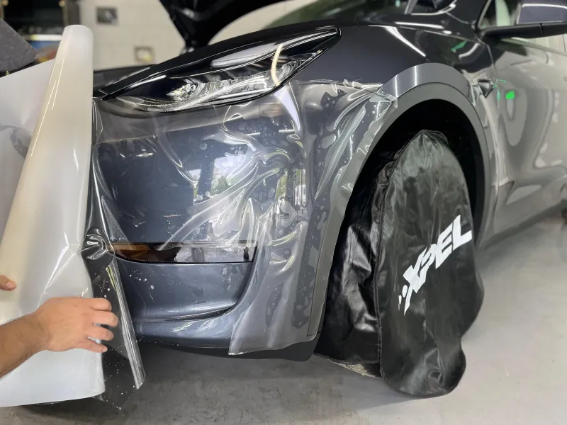 Vehicle being finished in the Premier Detailing NJ bay
