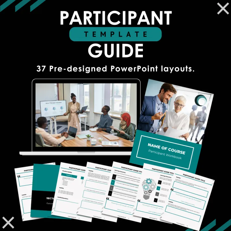 Participant Workbook Template - Ultimate Teal (PowerPoint)