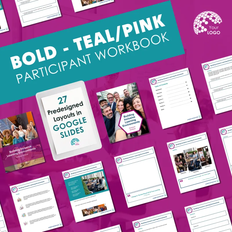 Participant Workbook Template - Bold (Google Slides)