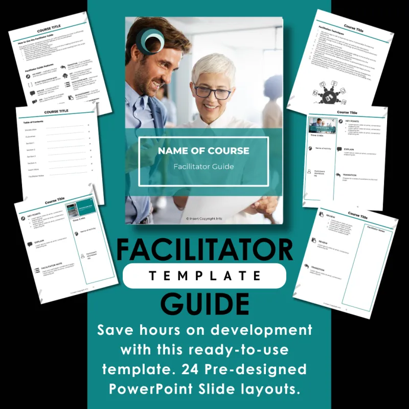 Facilitator Guide Template - Ultimate Teal (PowerPoint)