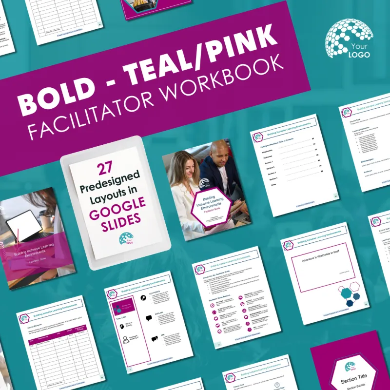 Facilitator Guide Template - Bold (Google Slides)