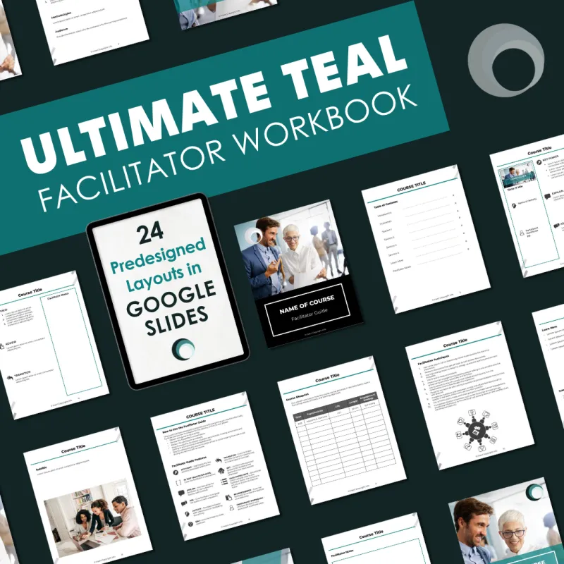 Facilitator Guide Template - Ultimate Teal (Google Slides)