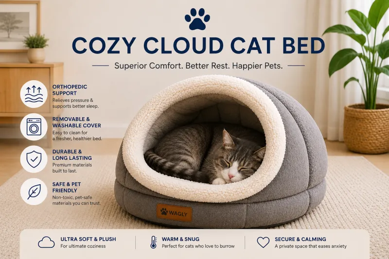 CozyCloud Cat Bed