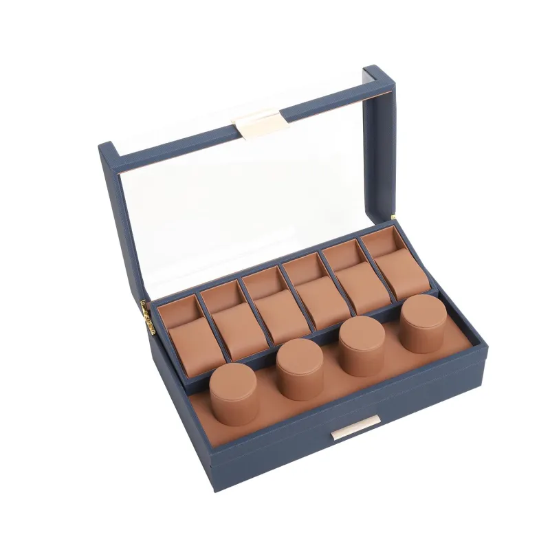 2025 GRID WOODEN WATCH BOX - WATCH STORAGE BOX