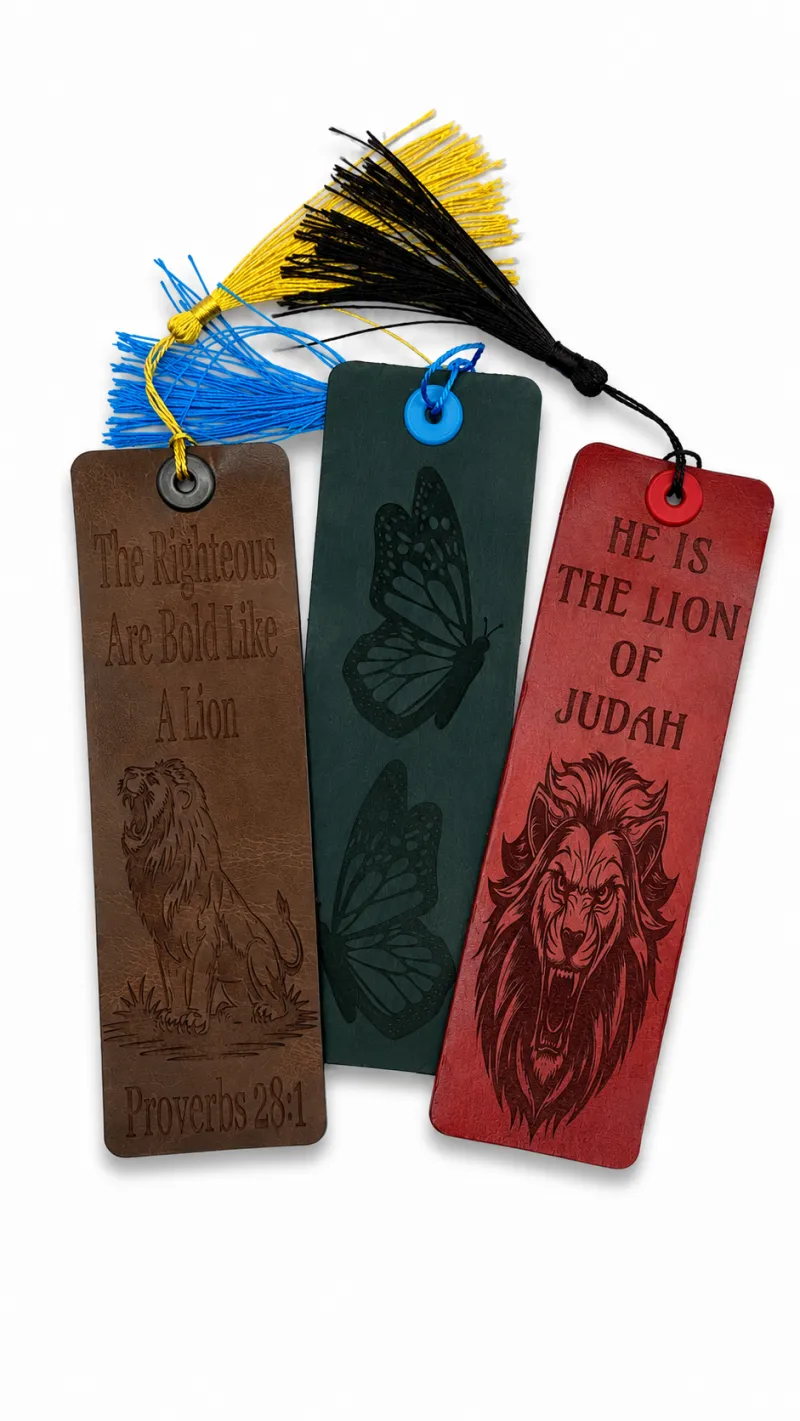 He Is The Lion of Judah Leather Bookmark