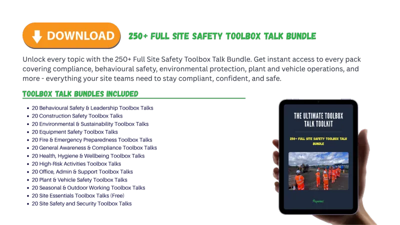 20 Site Essentials (Free) Toolbox Talk Bundle