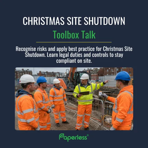 FREE Christmas Site Shutdown Toolbox Talk