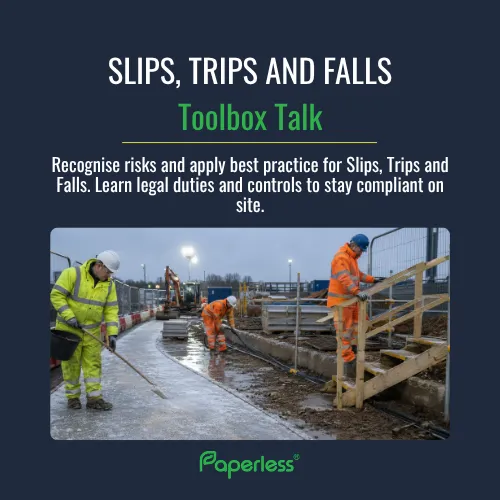 FREE Slips, Trips and Falls Toolbox Talk
