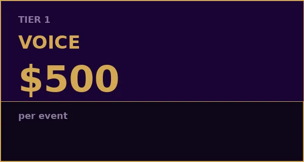 Tier 1 Voice - Unmuted Sponsorship